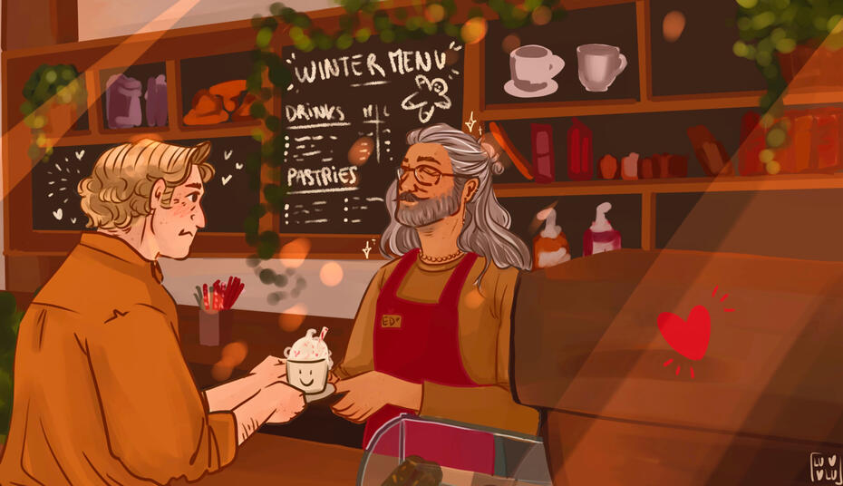 coffee shop AU